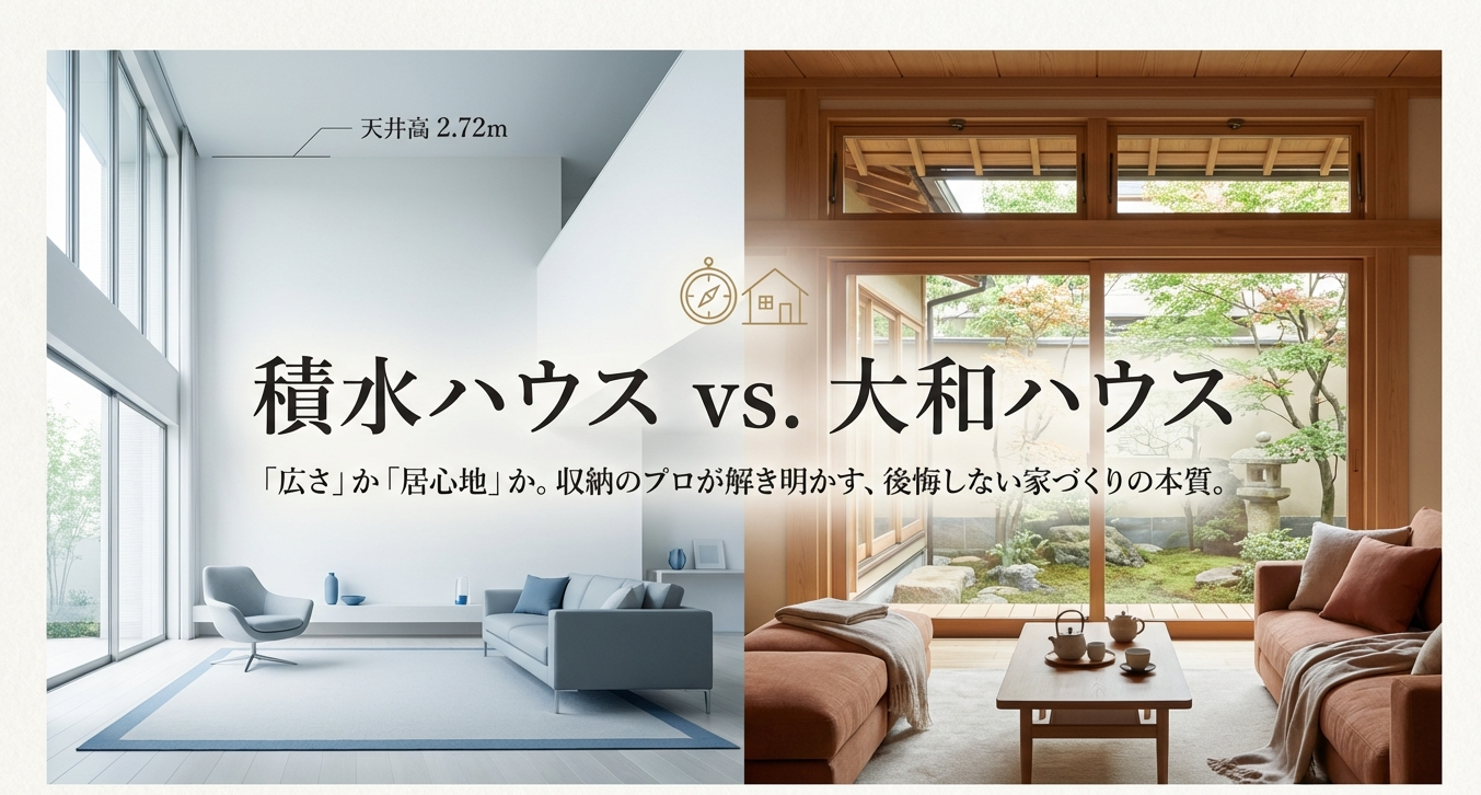 積水ハウスと大和ハウスの比較。天井高の広さか、居心地の良さかを選択する家づくりの本質。