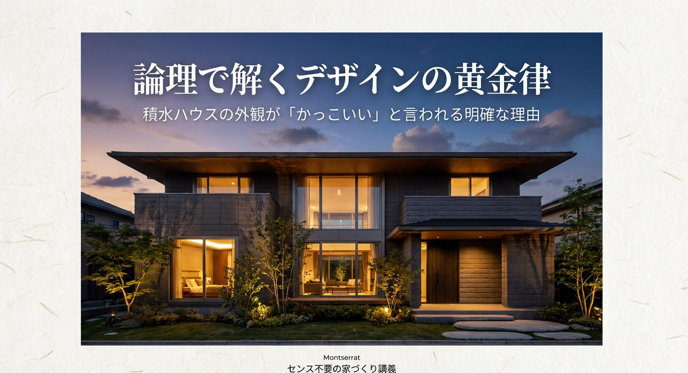 論理で解説する積水ハウスのかっこいい外観デザインの考え方