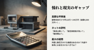 ダインコンクリートの坪単価の高さやネット上のネガティブな評判に対する不安