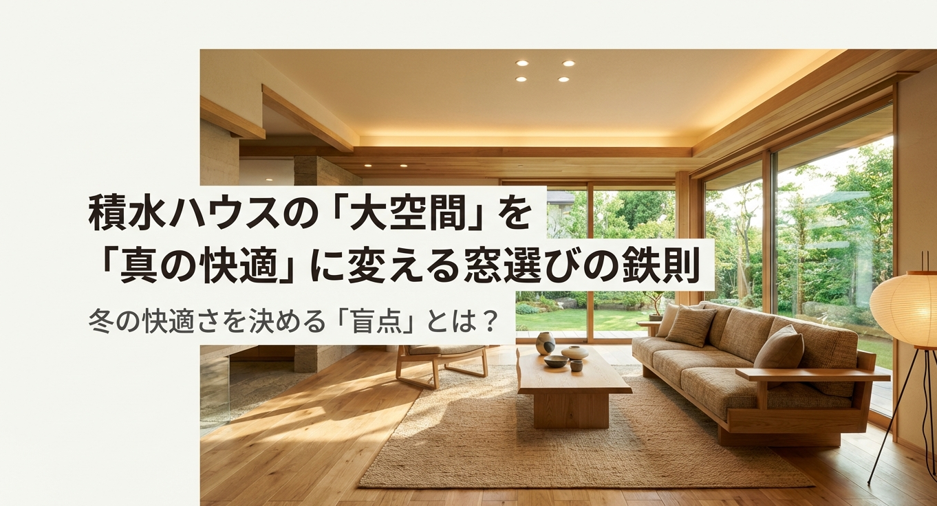 積水ハウスの大空間を真の快適に変える窓選びの鉄則