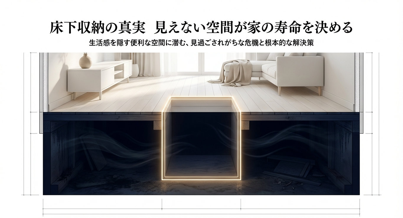 見えない空間が家の寿命を決める。生活感を隠す床下収納に潜む危機と根本的な解決策 。