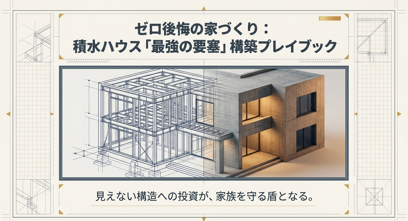ゼロ後悔の家づくりを実現する積水ハウス「最強の要塞」構築プレイブック